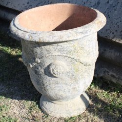 Materials of yesteryear : ANDUZE VASE IN RECONSTITUTED STONE MM H78
