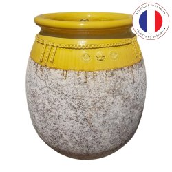 Materials of yesteryear: YELLOW GARLAND DROP JAR TRADITION H80