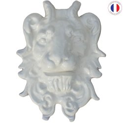 Materials of yesteryear: IVORY ENAMELLED LION'S HEAD MASCARON H24