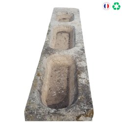 Materials of yesteryear: STONE TROUGH 3 BOWLS L220