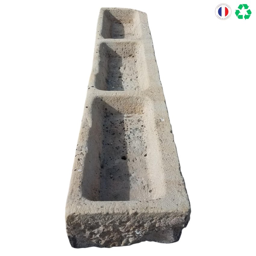 Materials of yesteryear: 3 STONE TROUGHS L240
