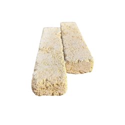 Materials of yesteryear: STONE BRIQUETTE 25 X 5 X 3 YELLOW AGED DRUM