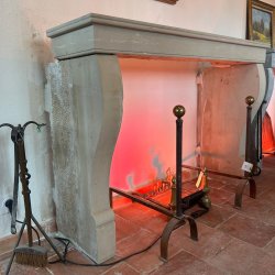 Materials of yesteryear: H101 LIMESTONE FIREPLACE