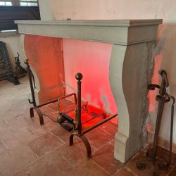 Materials of yesteryear: H101 LIMESTONE FIREPLACE