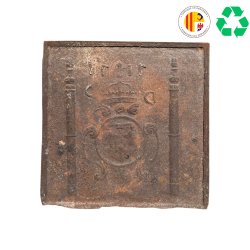 Materials of yesteryear: H86 CAST IRON FIREPLACE PLATE