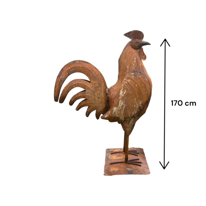 Materials of yesteryear: LARGE IRON ROOSTER H165