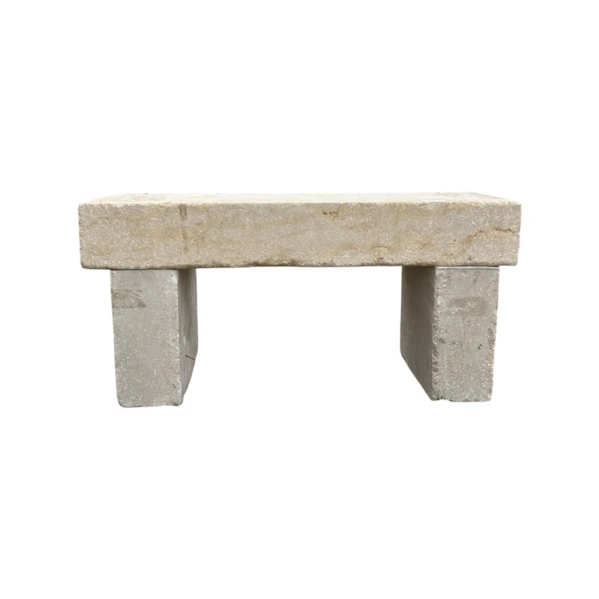 Materials of yesteryear: HARD STONE BENCH L100