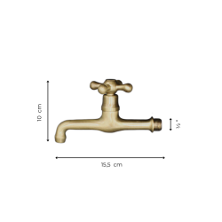 Materials of yesteryear: RETRO FAUCET AGED BRASS 1/2"