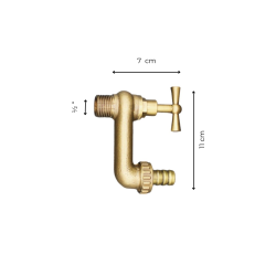 Materials of yesteryear: WALL-MOUNTED FAUCET FOR HOSE