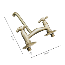 Materials of yesteryear: WALL-MOUNTED MIXER FAUCET