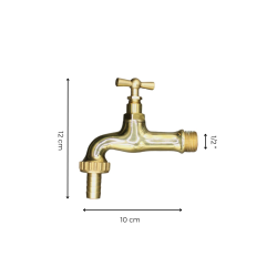 Materials of yesteryear: SHINY BRASS FAUCET