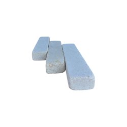 Materials of yesteryear: 25 X 5 X 5 STONE BRIQUETTE AGED WITH A DRUM