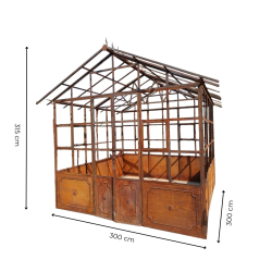 Materials of yesteryear: RAW METAL GARDEN GREENHOUSE H315