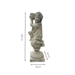Materials of yesteryear: PUTTO BALL STATUE WINTER SEASON H100