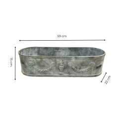 Materials of yesteryear: OVAL CAST IRON PLANTER H15