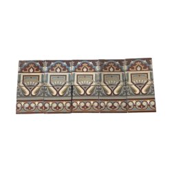Materials of yesteryear: FRIEZE OF PATTERNED CEMENT TILES (9M2)