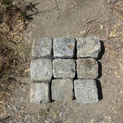 Materials of yesteryear: OLD GRANITE PAVER 15X15 - UNIT