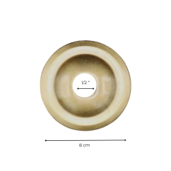Materials of yesteryear: ROUND SINGLE ROSETTE 8 CM - 1/2"