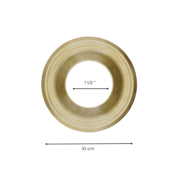 Materials of yesteryear: BRASS ROSETTE 10CM - 1"1/2