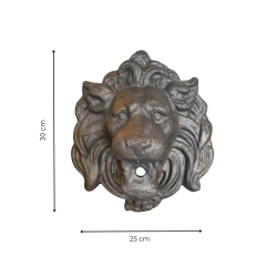 Materials of yesteryear: LION'S HEAD MASCARON IN CAST IRON H30