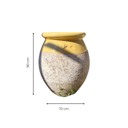 Materials of yesteryear: TRADITIONAL YELLOW OLIVE JAR H90