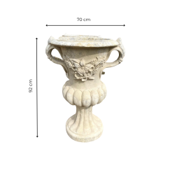 Materials of yesteryear: PLASTRON VASE WITH HANDLES H92