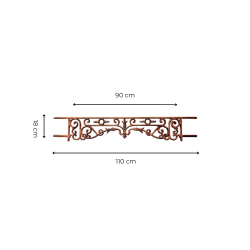 Materials of yesteryear: CAST IRON WINDOW RAILING H19.5