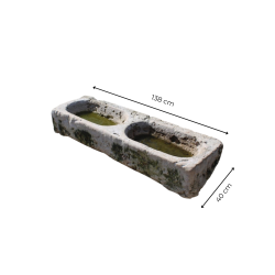 Materials of yesteryear: SMALL TROUGH 2 STONE CONTAINERS L138