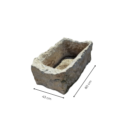 Materials of yesteryear: SMALL OLD STONE TUB H30