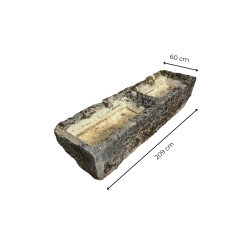 Materials of yesteryear: DOUBLE TROUGH IN OLD STONE L209
