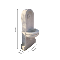 Materials of yesteryear: NARROW WALL FOUNTAIN H155