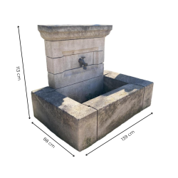 Materials of yesteryear: FOUNTAIN WITH RECTANGULAR BASIN H117