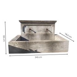 Materials of yesteryear: WALL FOUNTAIN WASH HOUSE 2 OUTLETS H135