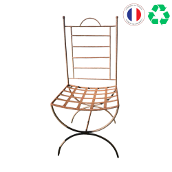 CHAISE EN FER QUADRILLEE H107