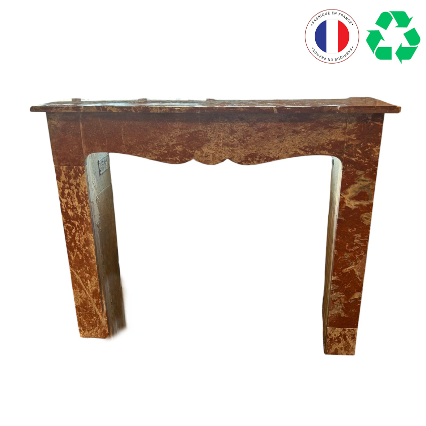 Materials of yesteryear: RED MARBLE FIREPLACE H101