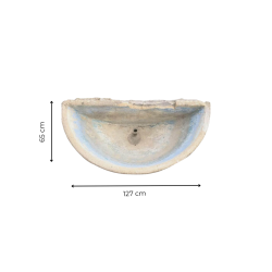 Matériaux d'Antan : VASQUE ANCIENNE EN BETON L127