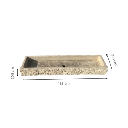 Materials of yesteryear: HARD STONE WASHBASIN L185