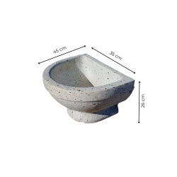 Matériaux d'Antan : VASQUE EN TERRAZZO H26