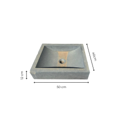 Materials of yesteryear: GREY STONE WASHBASIN