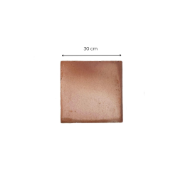 Matériaux d'Antan : CARREAU FAIT MAIN ROUGE MOYEN CHAMARRE 30x30x2