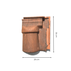 Materials of yesteryear: TILE UNDER RIDGE TBF 16 ROUMAZIERE 3/4 SFRC