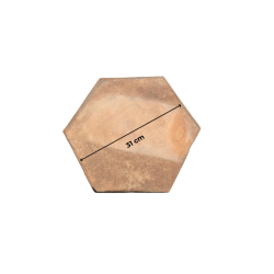 Matériaux d'antan : TOMETTE TERRE CUITE HEXAGONALE 31X3