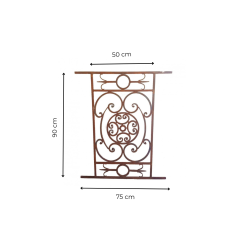 Materials of yesteryear: Wrought iron railing H90
