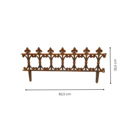Materials of yesteryear: FLEUR DE LYS GARDEN BORDER IN CAST IRON H36