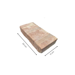 Matériaux d'Antan : BRIQUE NEUF FAIT MAIN A L'ANCIENNE 23X12X4,5