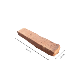 Materials of yesteryear: AGED RED 22X4.5X2 BRIQUETTE