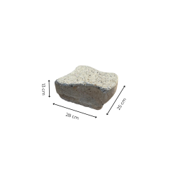 Materials of yesteryear: CONCRETE INTERLOCKING PAVER 28x25x13