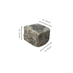 Materials of yesteryear: OLD GRANITE PAVING STONE 15X15 - BAG