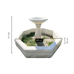 Matériaux d'Antan : FONTAINE CENTRALE AVEC VASQUE GODRON
