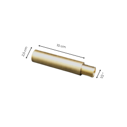 Matériaux d'Antan : RALLONGE - RACCORD 10 CM MAT - 1/2